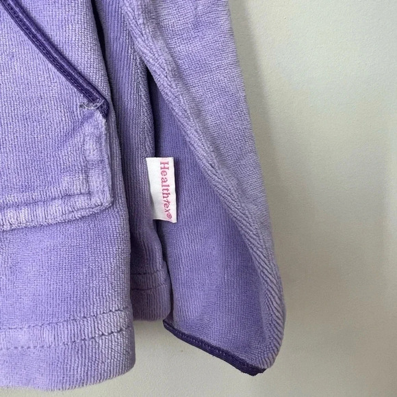 Vintage Healthtex  Long Sleeve Shirt | Purple With Flowers | Girls 6 - Picture 3 of 6